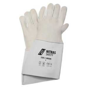 NITRAS ARGON, Schweißerhandschuhe, grau, EN 388, EN 12477