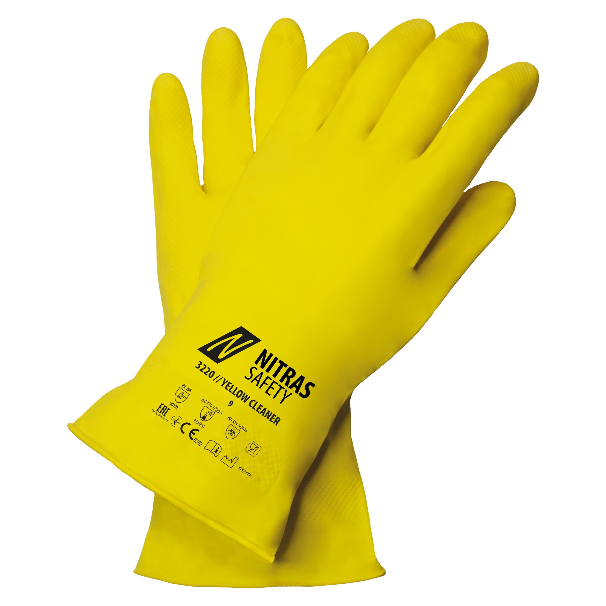NITRAS YELLOW CLEANER, Chemikalienschutzhandschuhe, gelb, EN 388, EN ISO 374