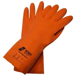 NITRAS CHEM PROTECT, Chemikalienschutzhandschuhe, orange, EN 388, EN ISO 374