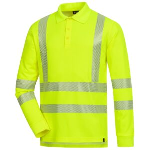 NITRAS MOTION TEX VIZ, Warn-Langarm-Poloshirt, EN ISO 13688, EN ISO 20471, EN 13758-2