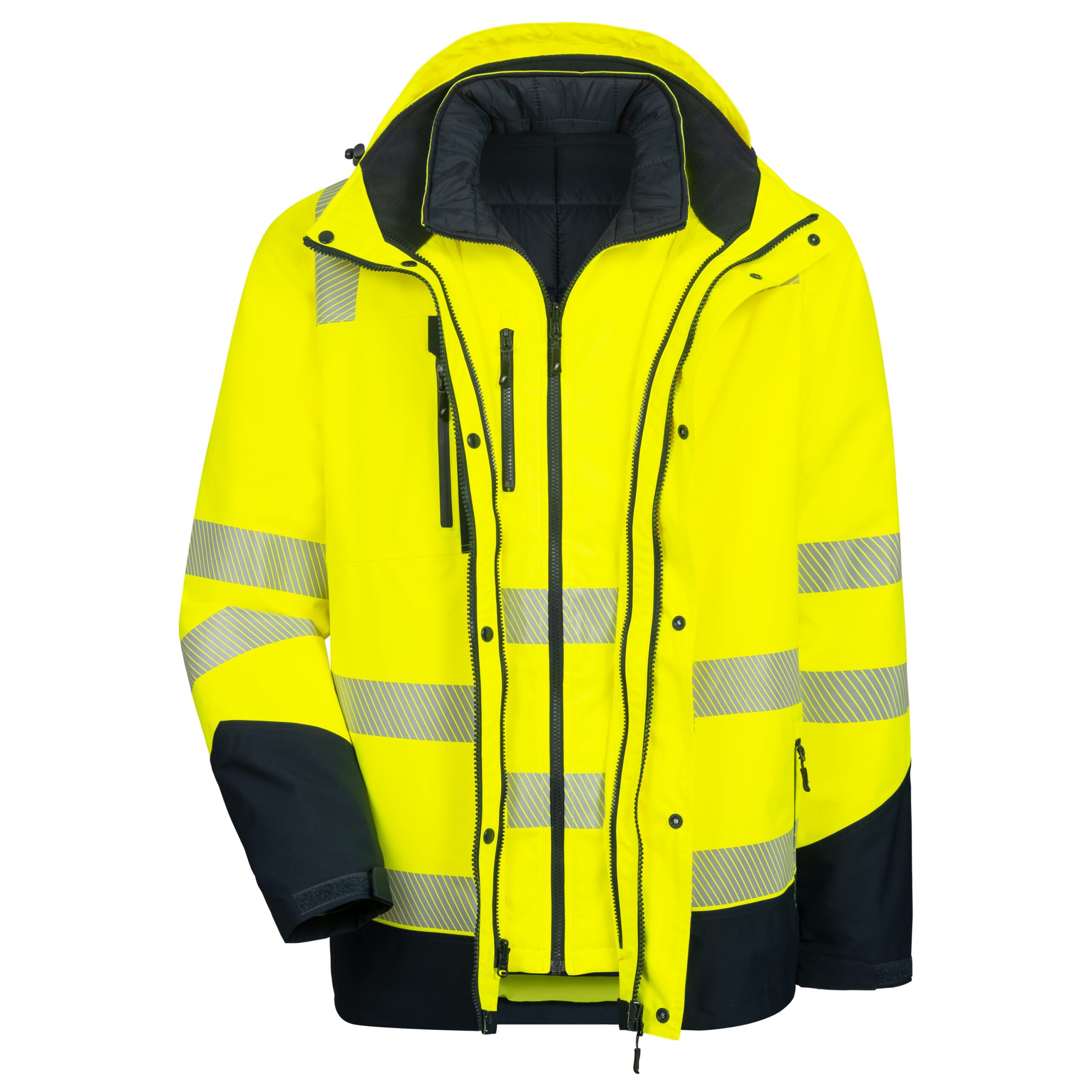 NITRAS MOTION TEX VIZ PLUS, Warn-Multifunktionsjacke, EN ISO 13688, EN ISO 20471, EN 343, EN 342, OEKO-TEX
