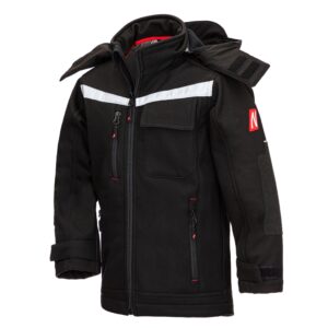 NITRAS MOTION TEX KIDS, Softshelljacke, schwarz, OEKO-TEX