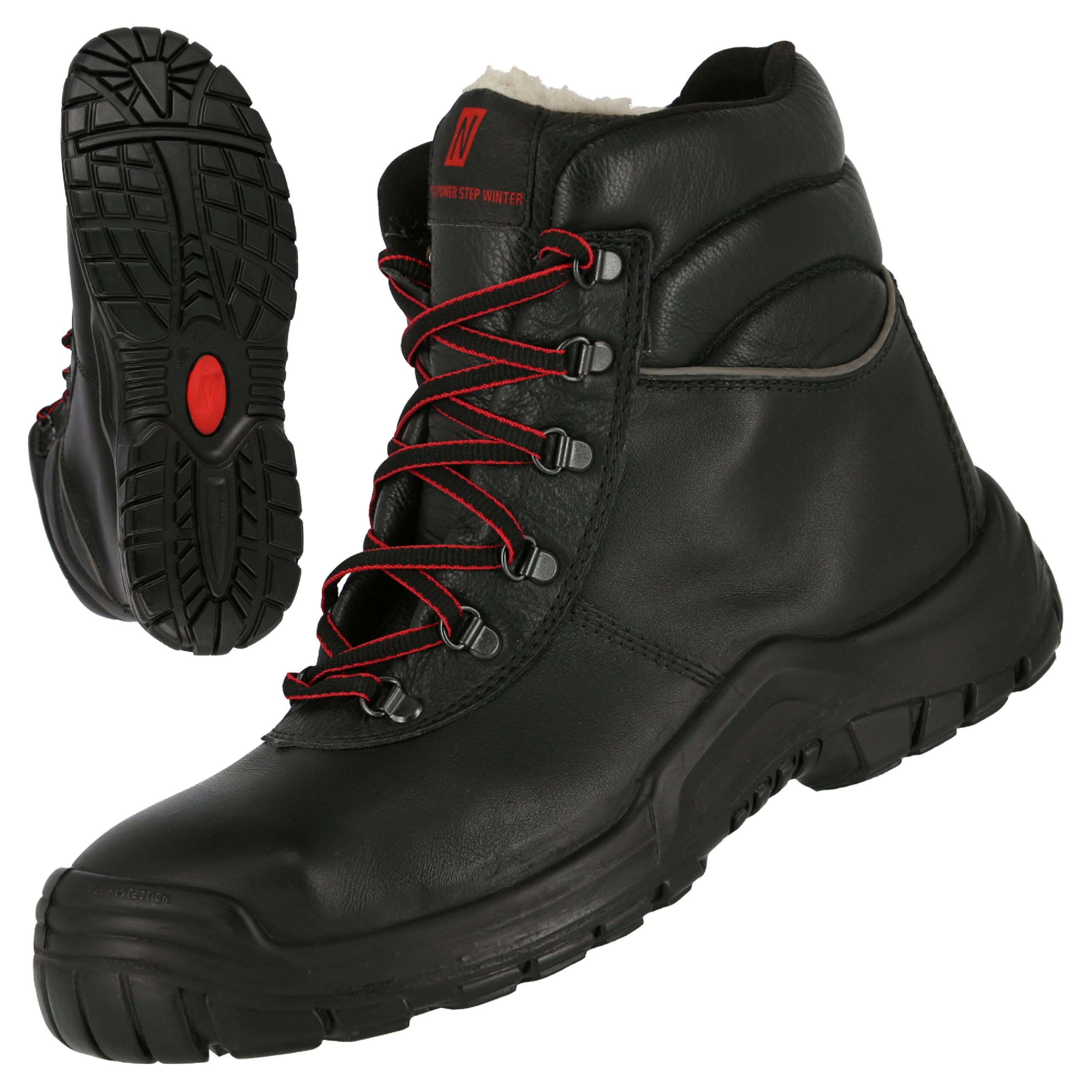 NITRAS POWER STEP MID+, S3 CI HI HRO SRC Sicherheitswinterstiefel, halbhoch, schwarz, EN ISO 20345, DGUV Regel 112-191