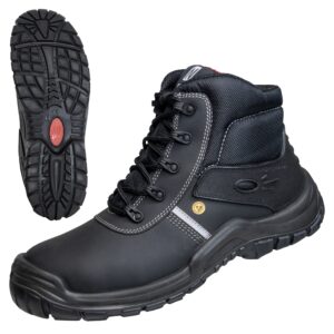 NITRAS UTILITY STEP MID, S3L CI FO SR Sicherheitsstiefel, schwarz, EN ISO 20345, EN IEC 61340-4-3, DGUV Regel 112-191