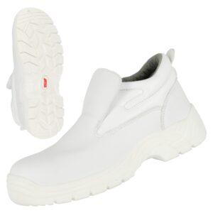 NITRAS CLEAN STEP MID SL, S2 Sicherheitsslipper, weiß, EN ISO 20345