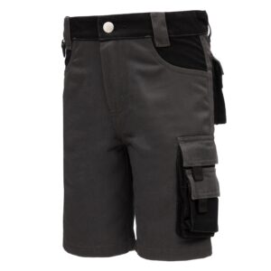 NITRAS MOTION TEX KIDS, Outdoorhose, kurz, grau / schwarz, OEKO-TEX