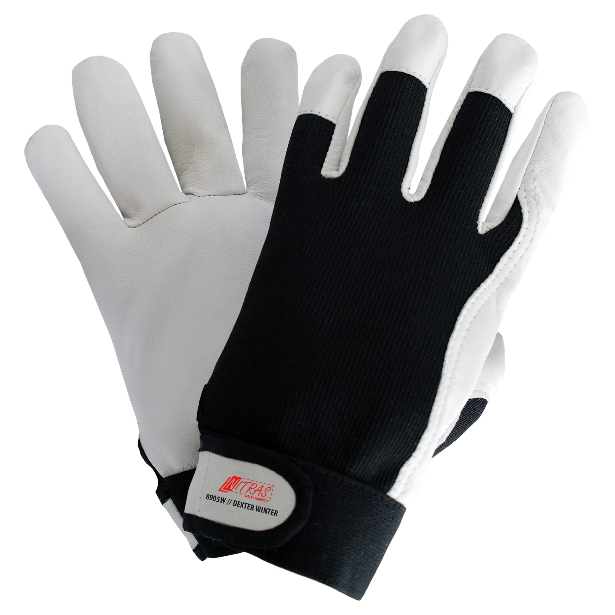 NITRAS DEXTER WINTER, Mechanikerhandschuhe, grau / schwarz, EN 388, EN 511
