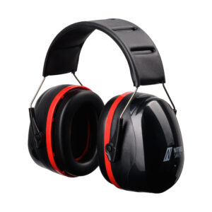 NITRAS MUTE DEFENDER PRO, Kapselgehörschutz, schwarz / rot, EN 352-1